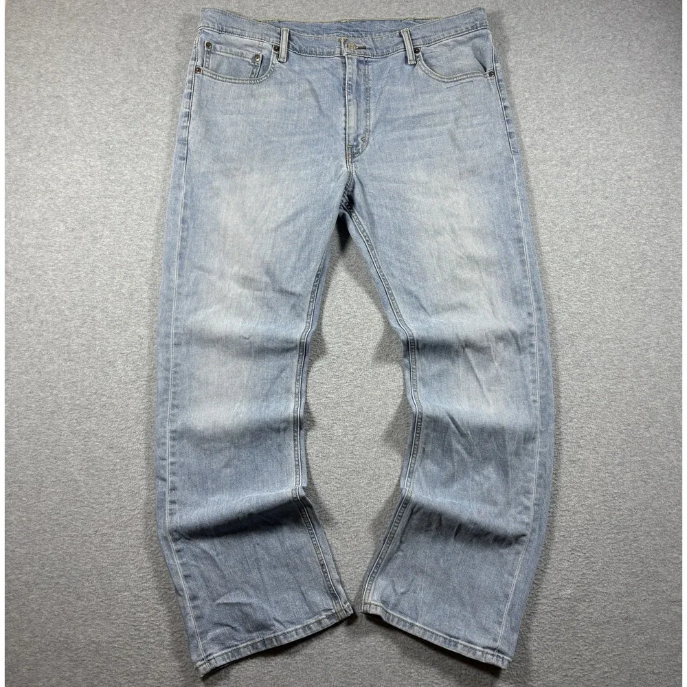 Levi's 527 Slim Bootcut Jeans Mens 40x32 Light Wash Denim Pants Western Cowboy